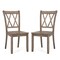 Costway Wooden Dining Chairs Set of 2/4 with Ergonomic Seat Rubber Wood Frame & High Backrest